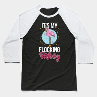 Flamingo Birthday Gift Baseball T-Shirt